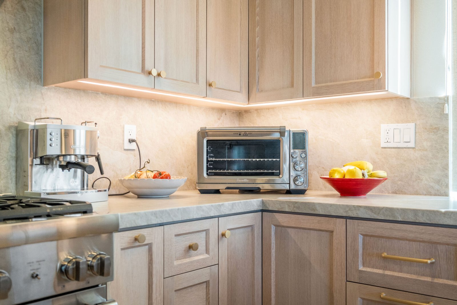 Warm Contemporary Kitchen Remodel in Carlsbad, CA by Royalty Design & Build Inc project photo
