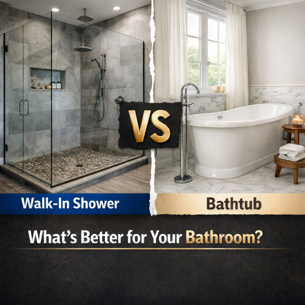 Walk-In Shower vs Bathtub – Which Is Better?