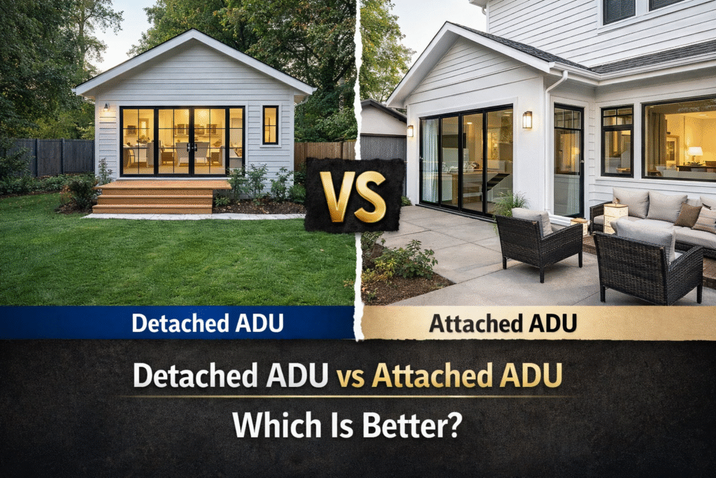 Detached ADU vs Attached ADU